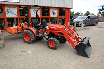 Kioti CK3310 Compact Tractor with front loader 
We have several attachments to fit this machine at an extra cost